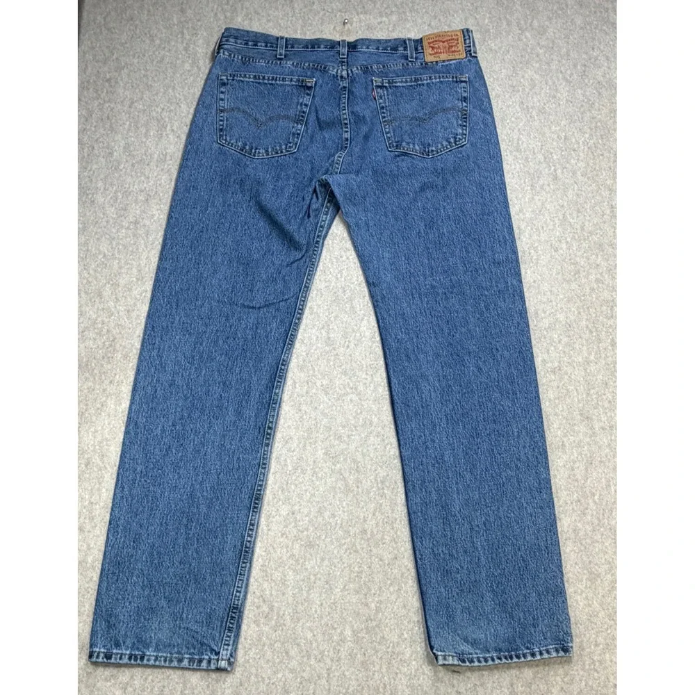 Levi's 505 Jeans Mens 40x32 Regular Fit Blue Classic Americana Workwear Rugged